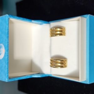 Elegant Gold Half Hoop Earrings